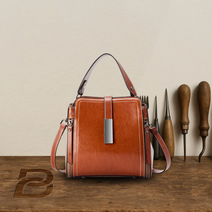 BERK | Retro handmade leather two-way bag