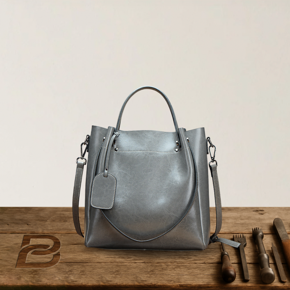 BERK | Premium Leather Large Tote Bag with Shoulder Strap