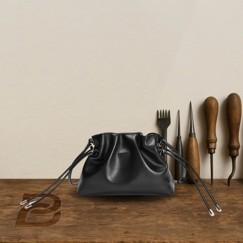 BERK | Drawstring Bucket leather bag