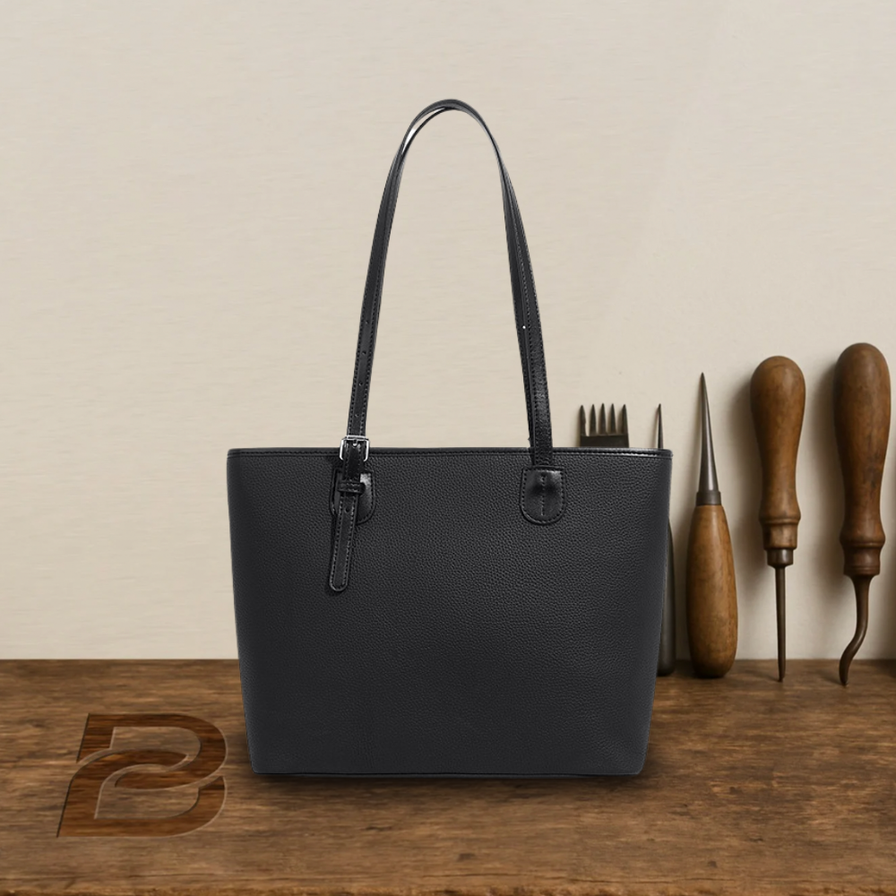 BERK | Tote bag in soft, grained leather with large capacity